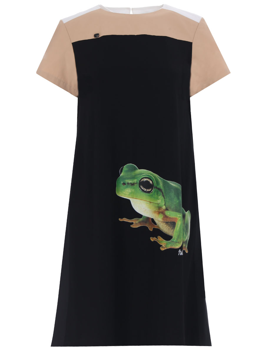 Платье из хлопка и вискозы