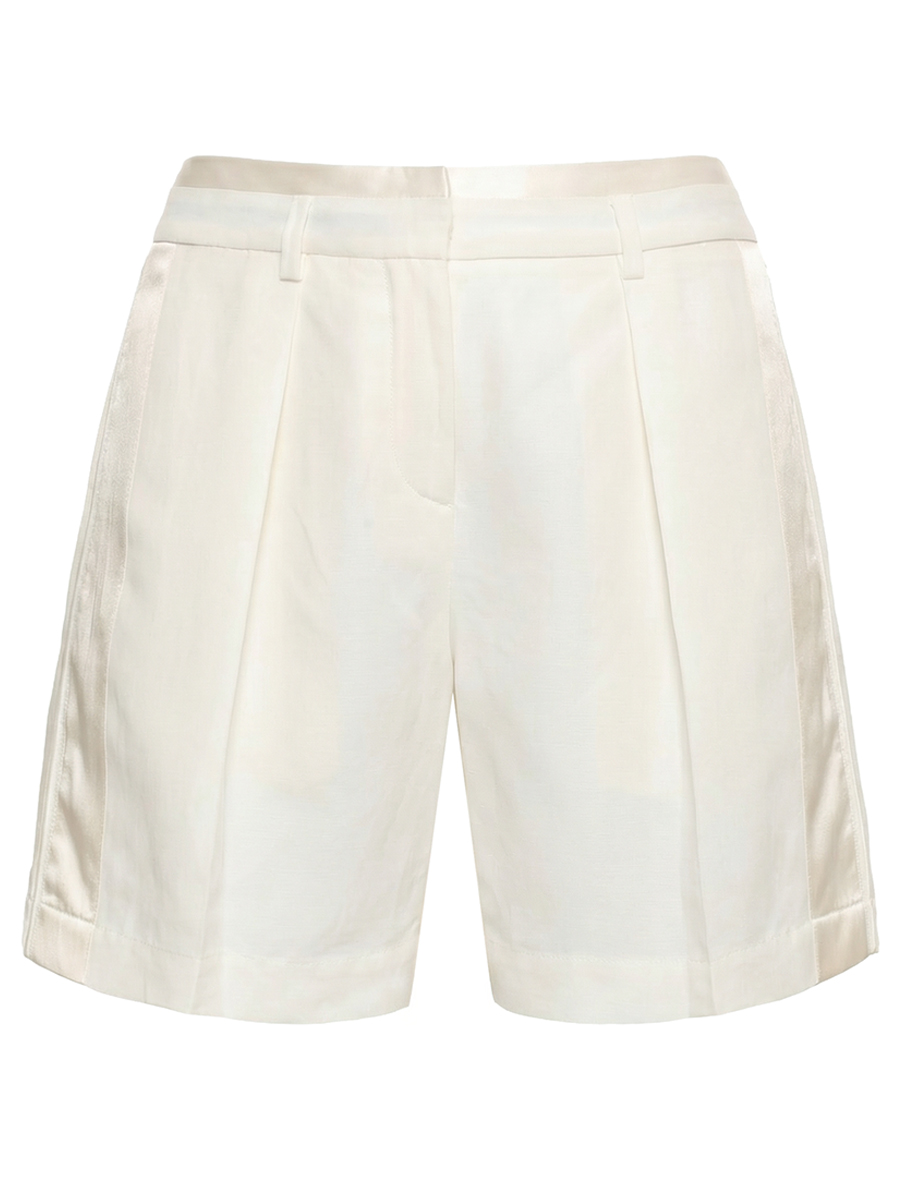 Шорты из вискозы и льна