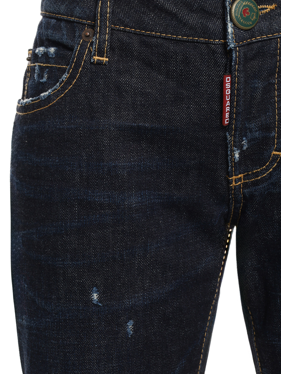 Джинсы хлопковые DSQUARED2 S72LA0440/синий Синий  Фото 3