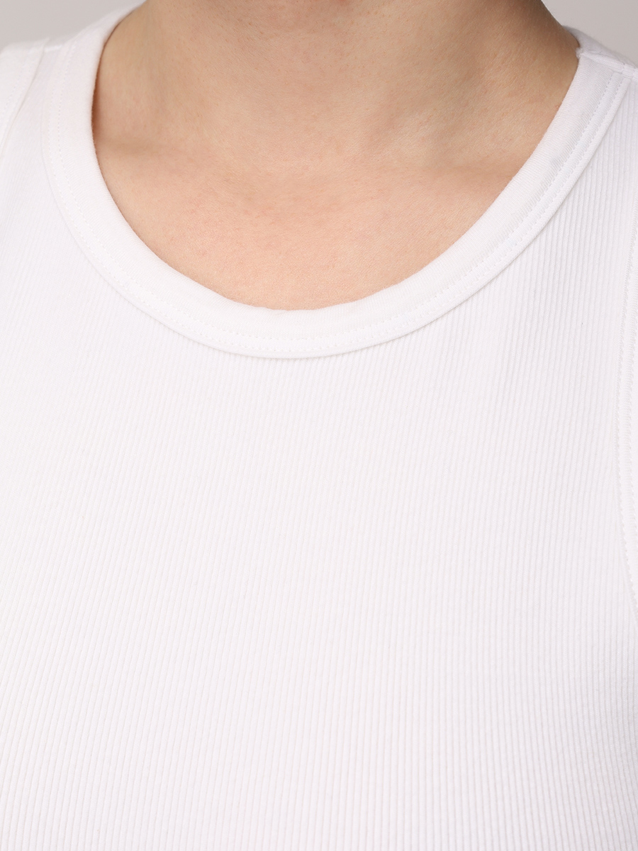 Топ хлопковый MAISON SAINT JULIEN Havana tank top Белый  Фото 5