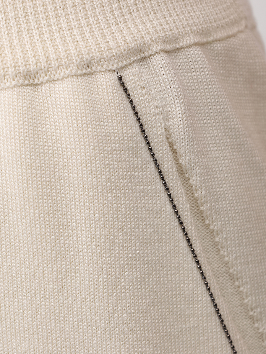 Брюки из шелка и кашемира