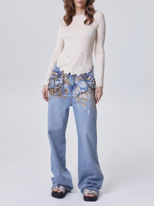 Лонгслив хлопковый Leaky SHUSTERMAN