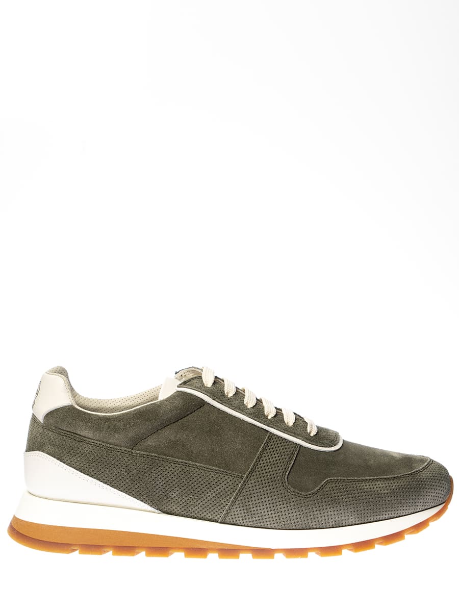 Кроссовки замшевые