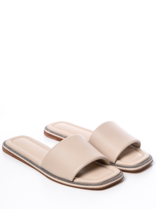 Шлепанцы кожаные BRUNELLO CUCINELLI