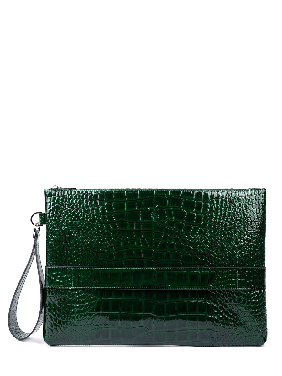 Клатч Гавиал кожаный