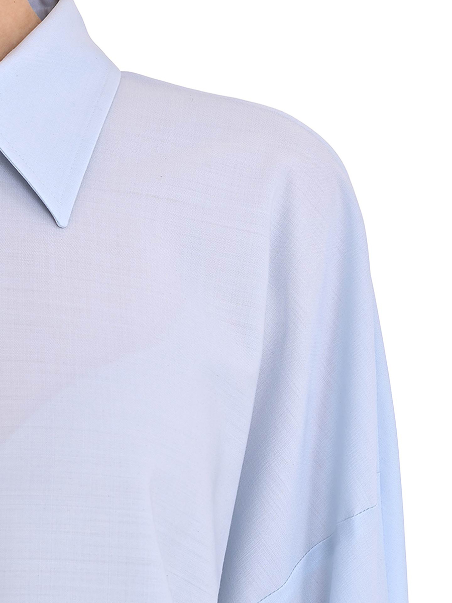 Блуза однотонная