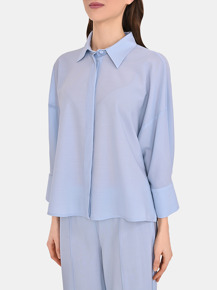 Блуза однотонная