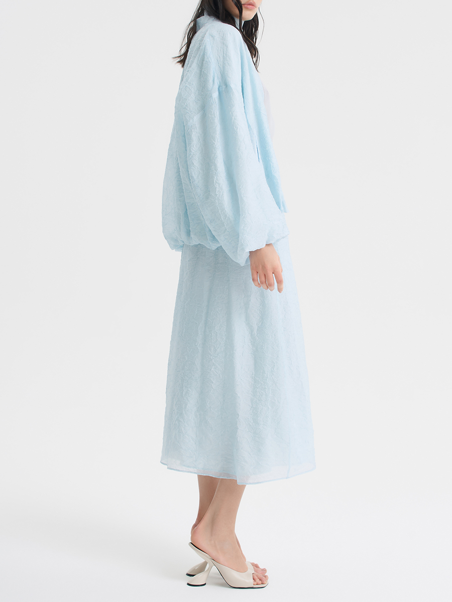 Бомбер из жатой вискозы