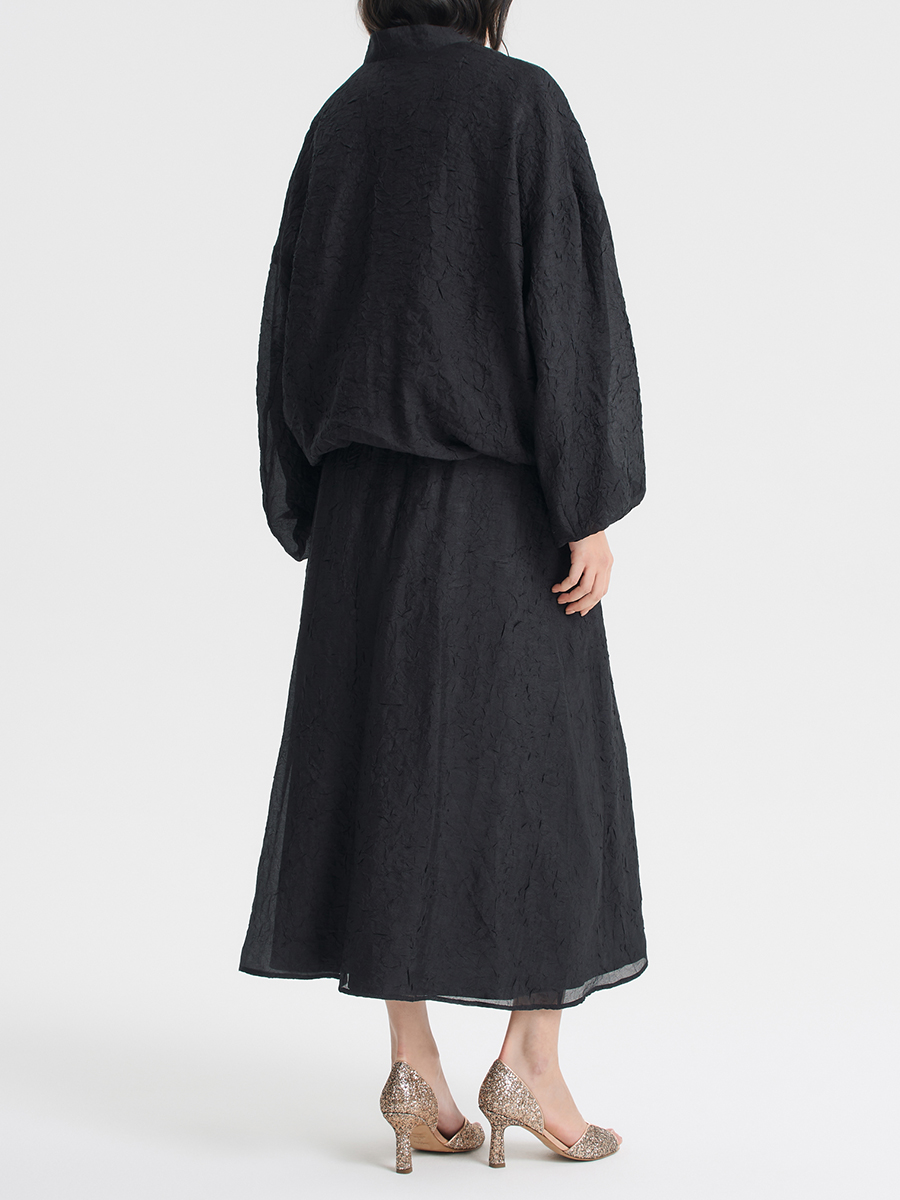 Бомбер из жатой вискозы