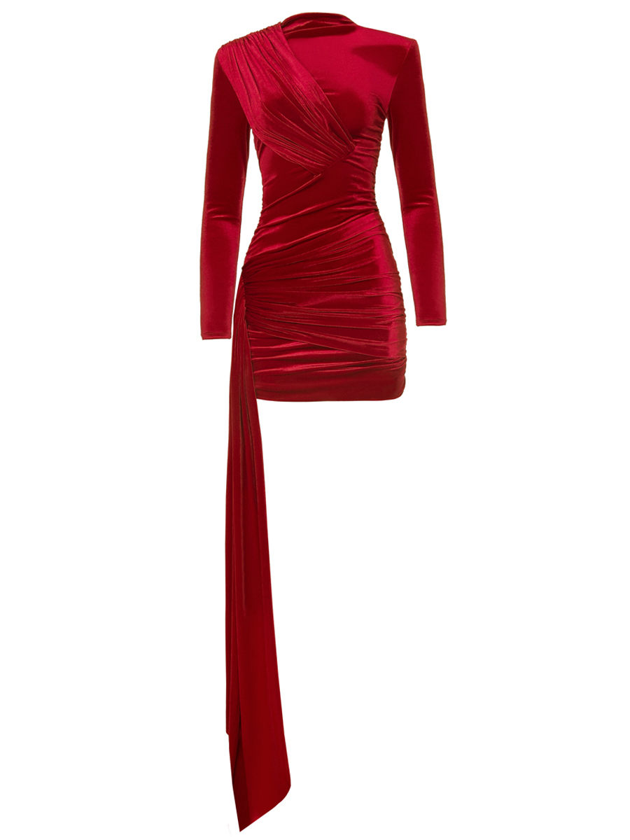 Платье бархатное