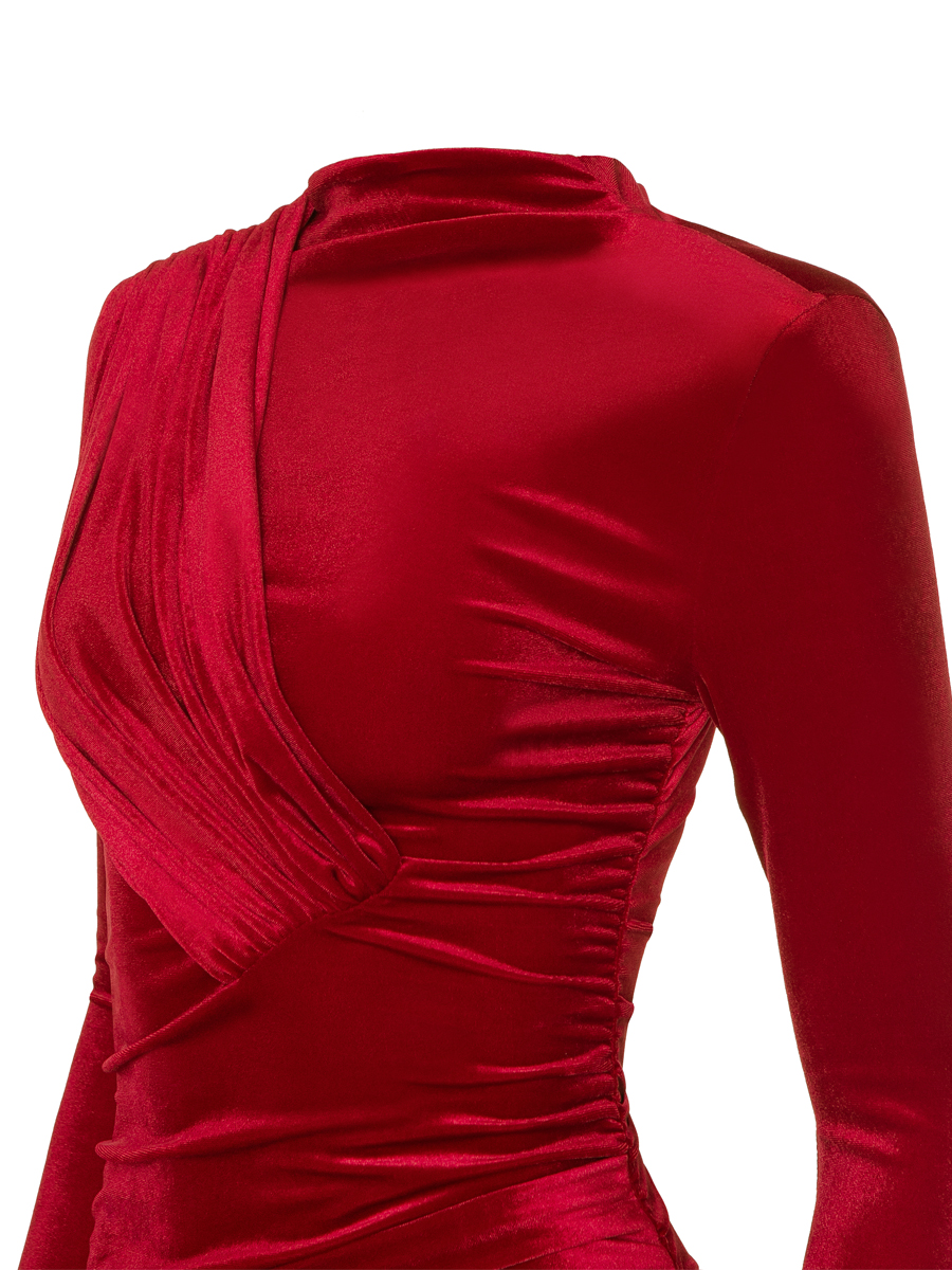 Платье бархатное