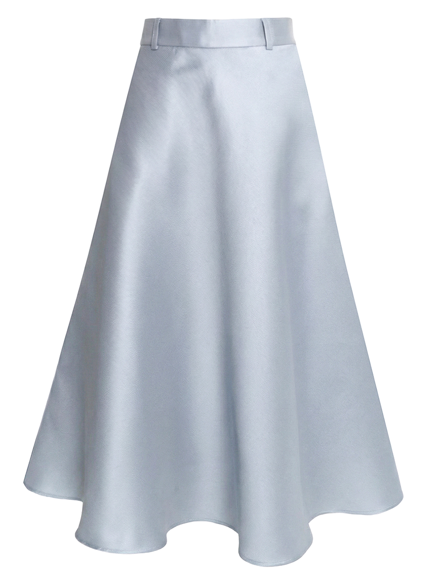 Юбка однотонная